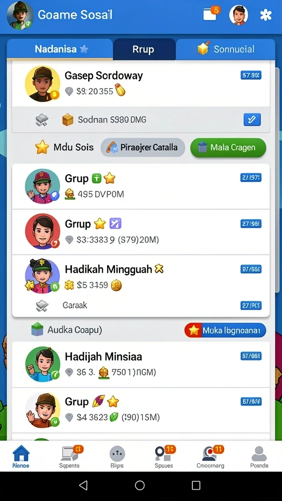 Tampilan utama aplikasi dora77 APK Full Version untuk Android yang intuitif dan efisien.